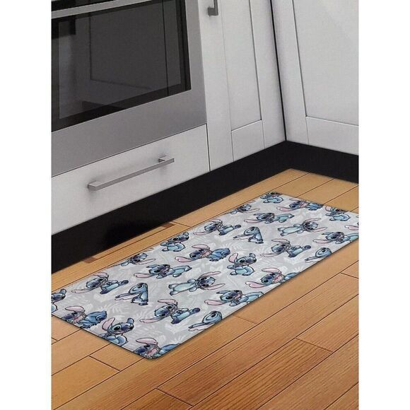 Disney Stitch Poses Anti Fatigue Kitchen Tropical All Over 18 X 30” NEW - Picture 5 of 16
